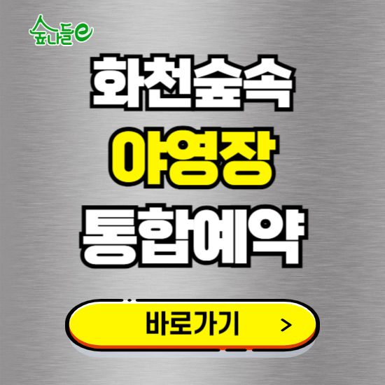 화천숲속야영장 온라인 예약하기 ❘ 숙소 캠핑장 실시간 예약 현황 보기 ❘ 강원 화천군