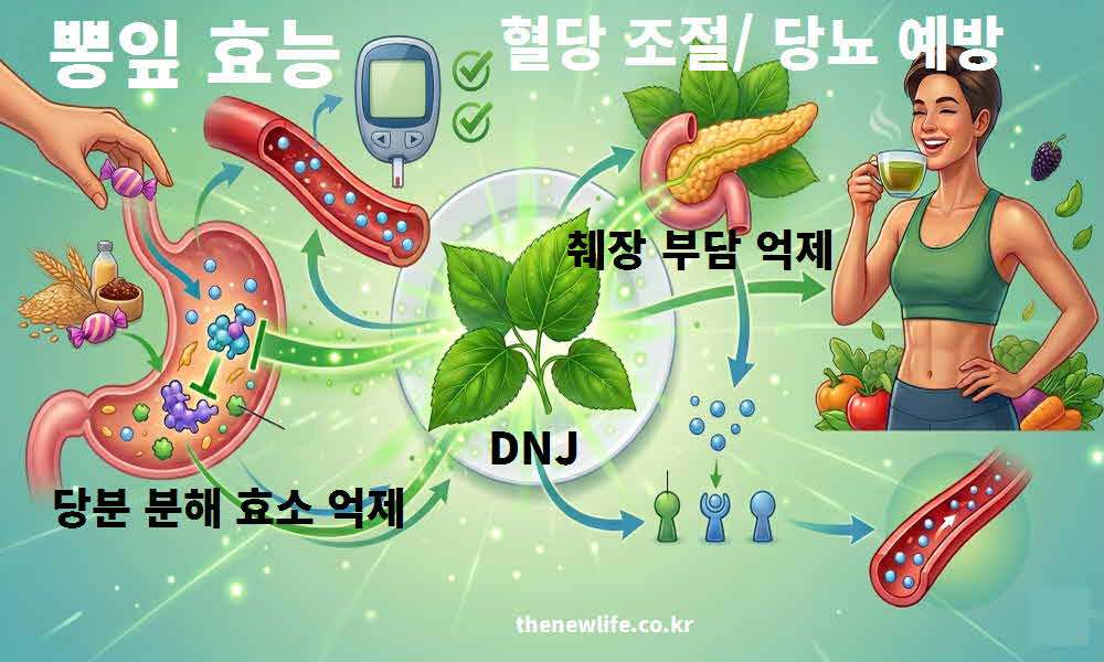 뽕잎 효능 혈당 조절 당뇨 예방