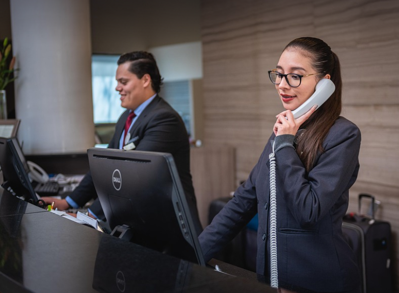 안내데스크의 모습