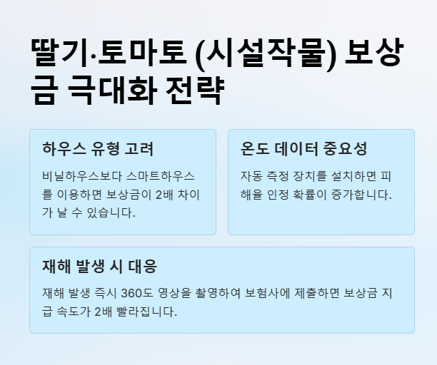 시설작물 보상금 극대화 전략