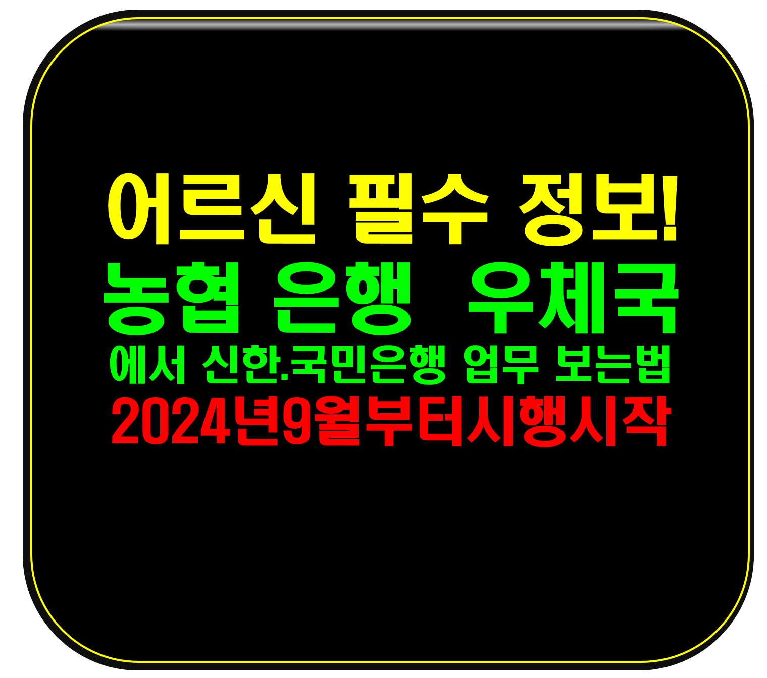 어르신 필수정보