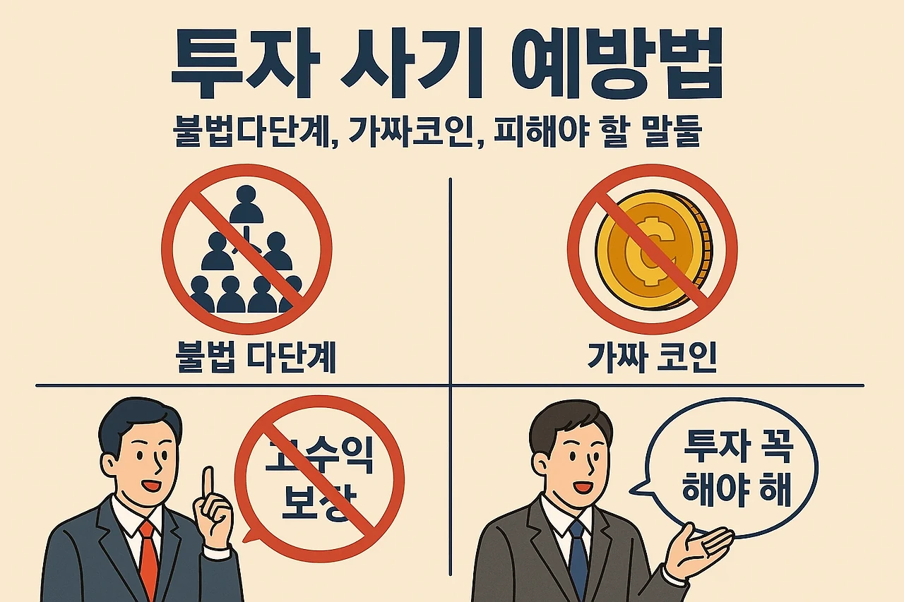 투자 사기 예방법 (불법다단계, 가짜코인, 피해야 할 말들)