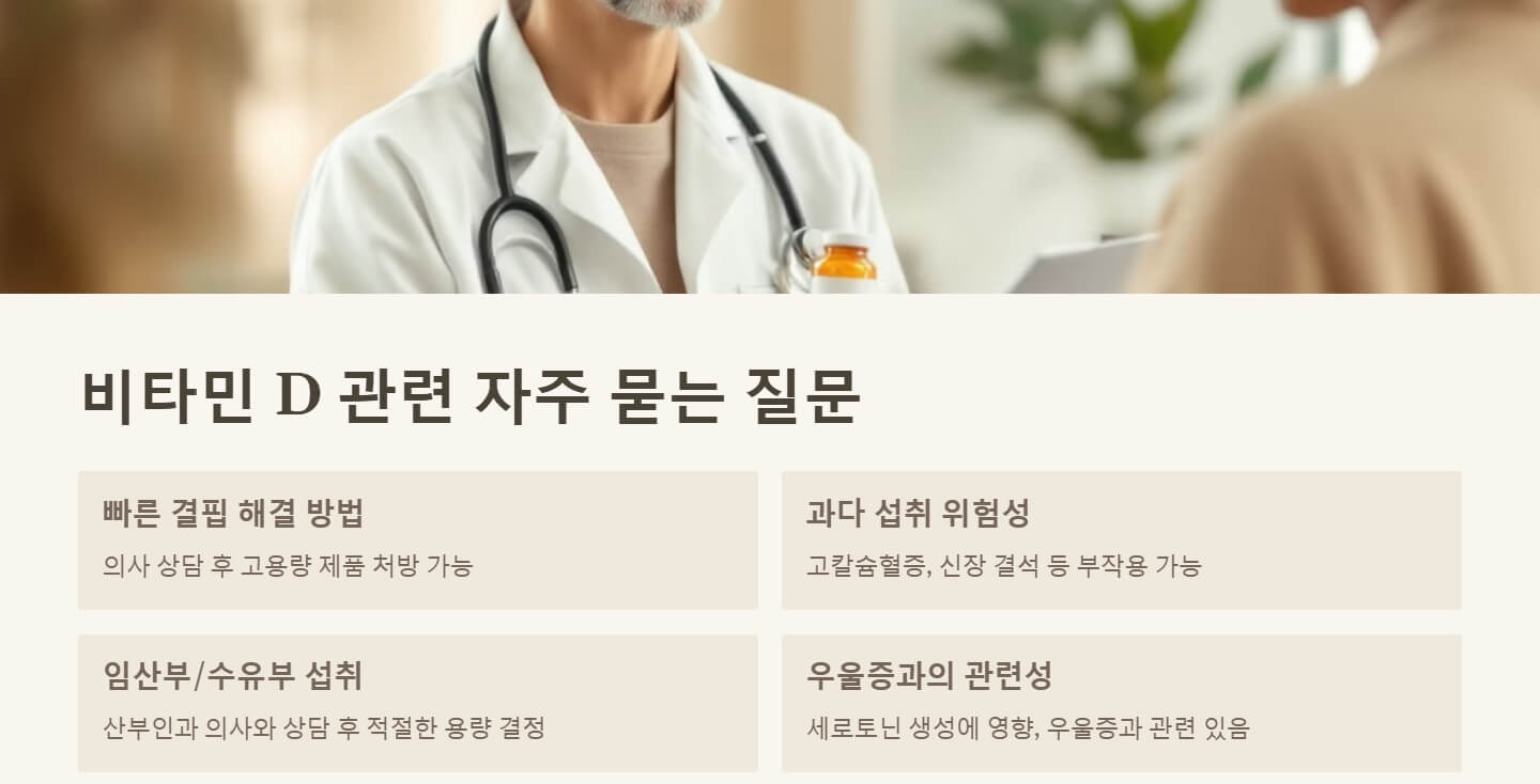 비타민d 부족증상 복용시간