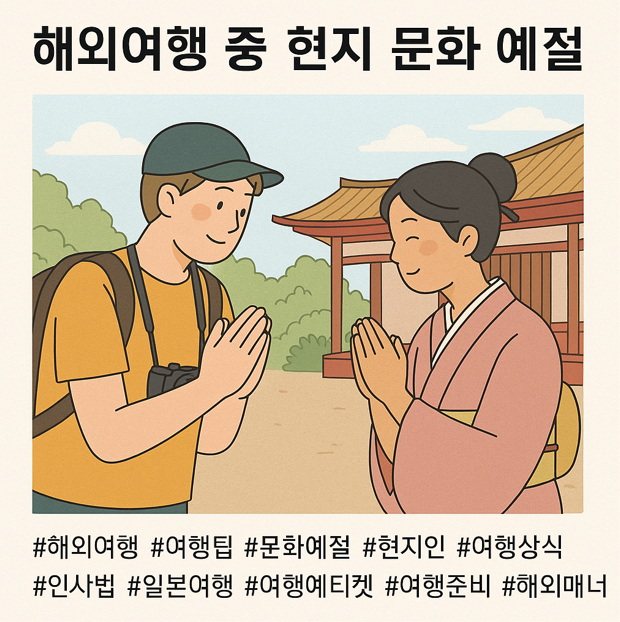 해외여행 중 현지 문화 예절