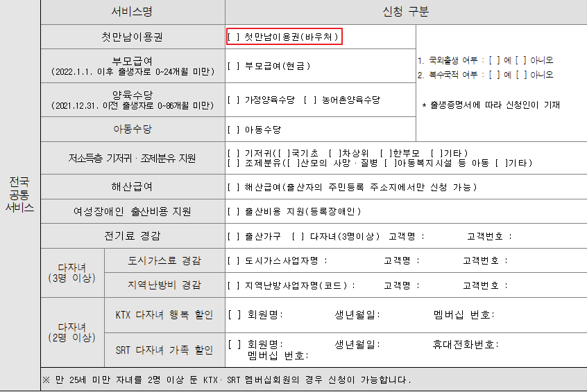 첫만남이용권 신청 방법 및 혜택 총정리2