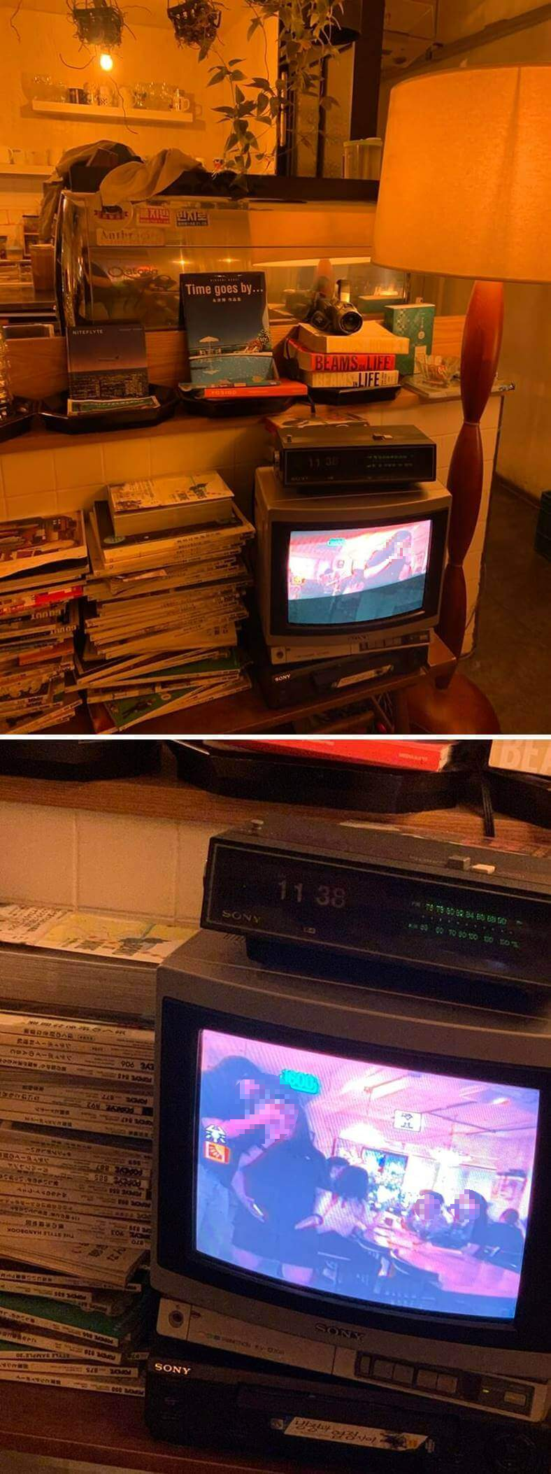 옛날 TV 화질에 보이는 사람들 모습