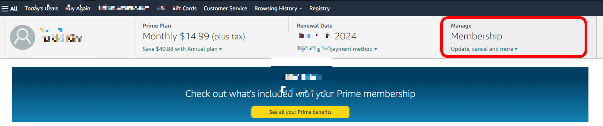 아마존 프라임 해지 방법