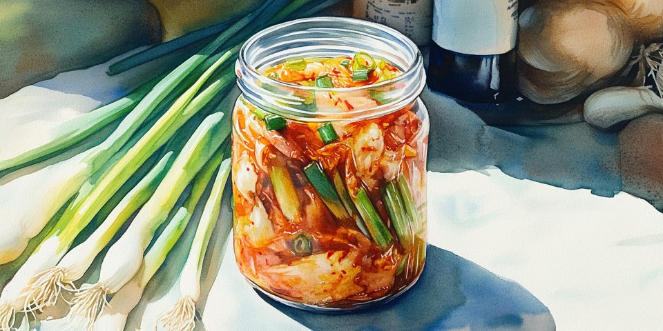 항산화 성분이 풍부한 파김치