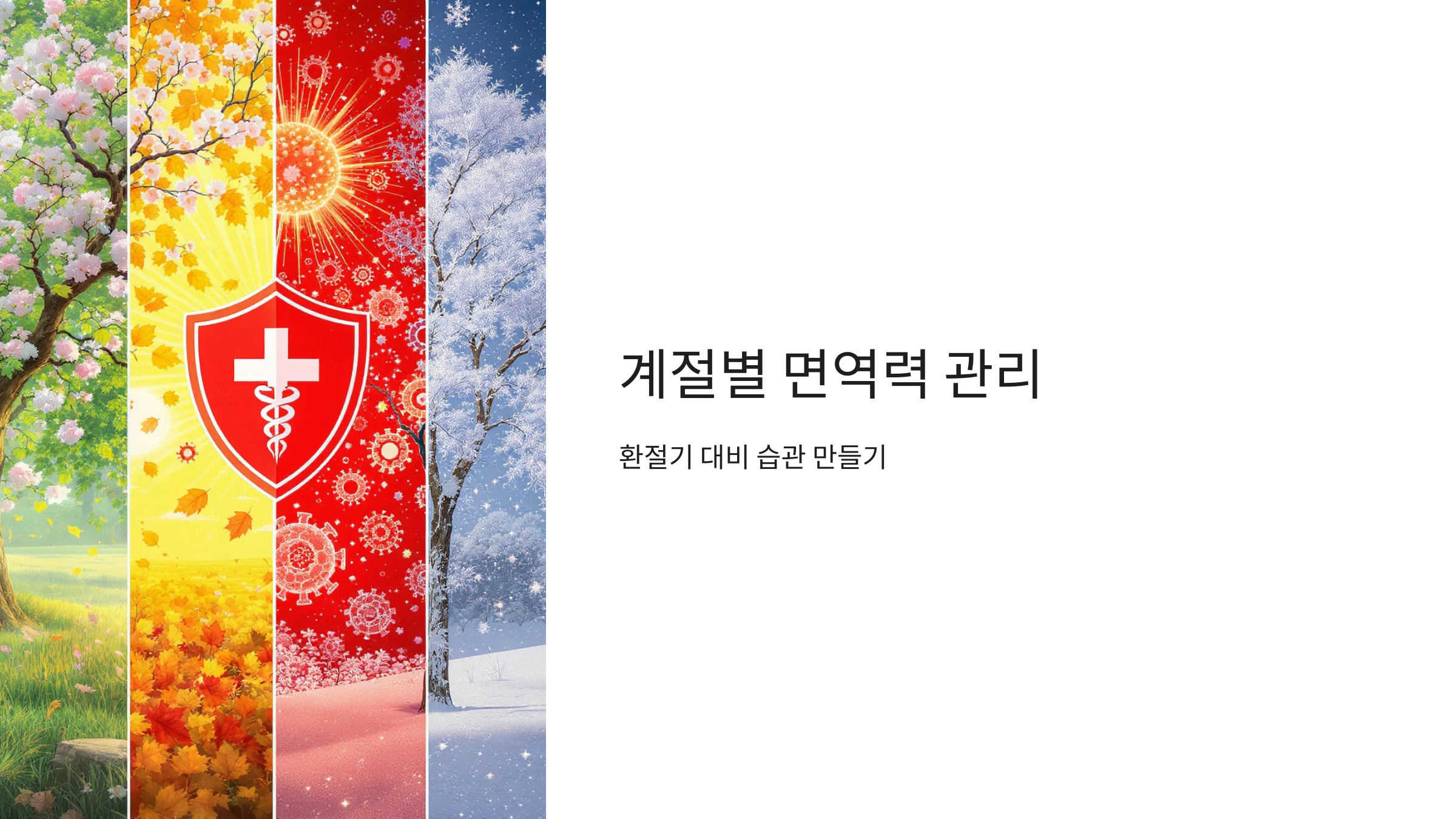 환절기 대비 습관 만들기