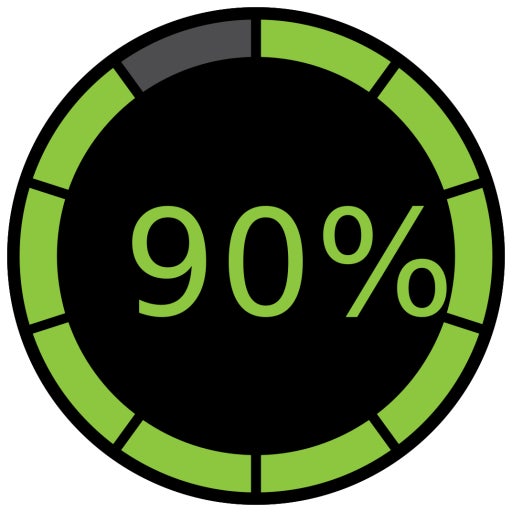 90%