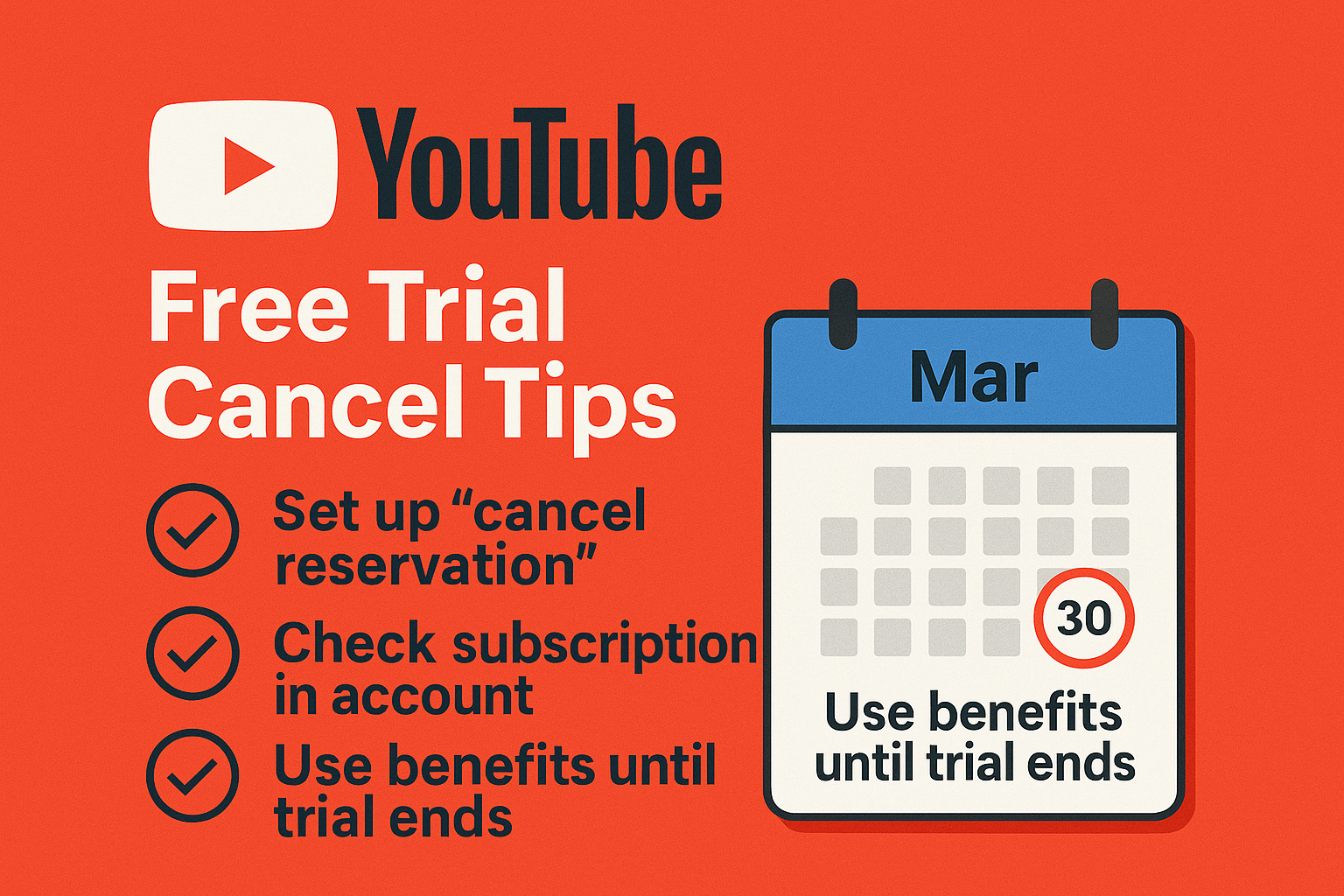 유튜브 체험 해지 꿀팁 요약 이미지