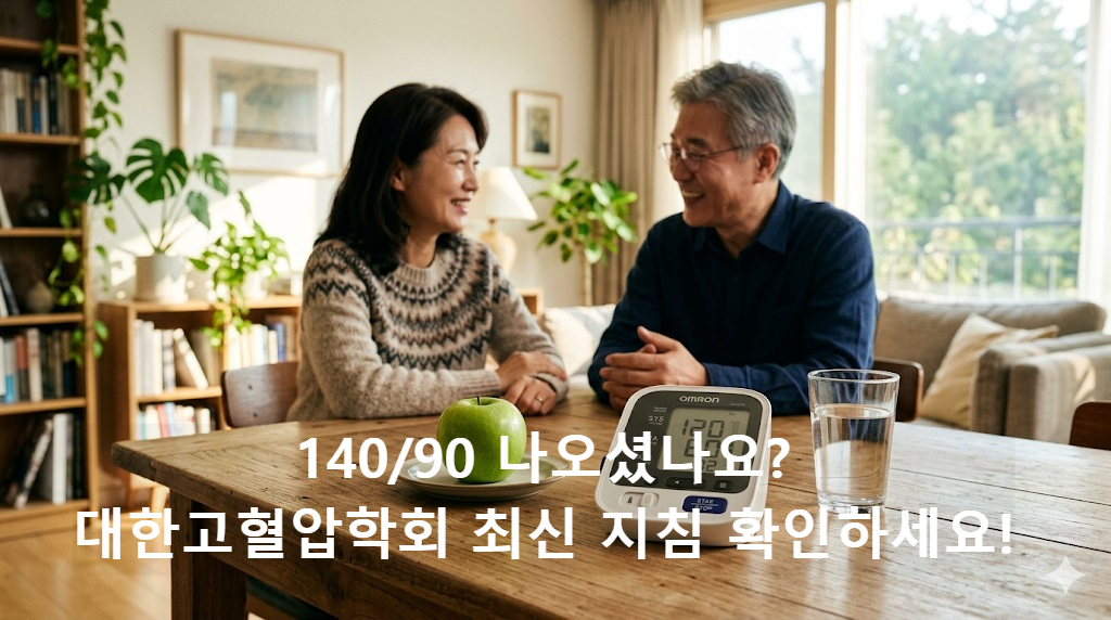 2026 대한고혈압학회 진료지침 기준 혈압 정상수치 및 단계별 분류 안내 이미지