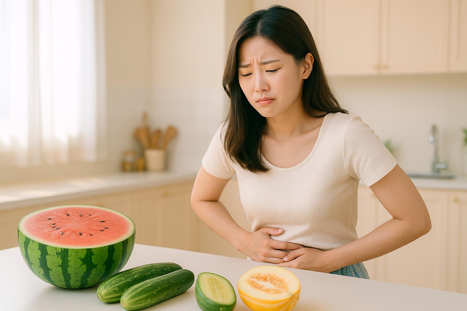 오이, 참외, 수박을 먹고 배가 살살 아프거나 설사를 하는 이유와 대처법