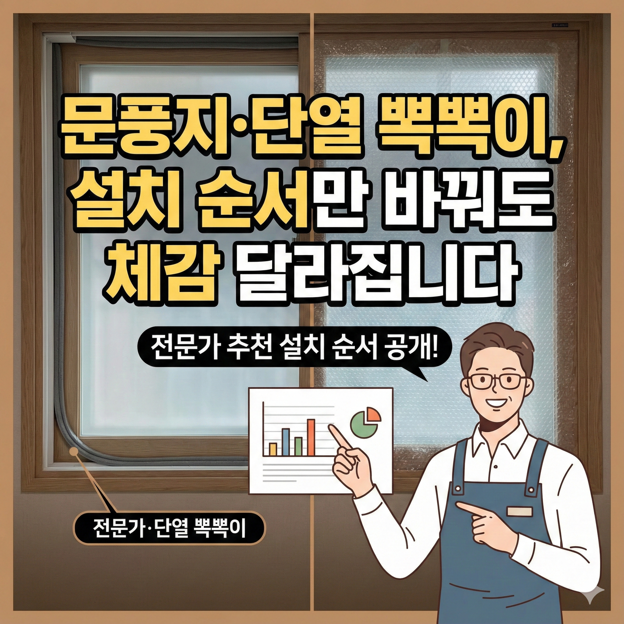 문풍지&middot;단열 뽁뽁이, 설치 순서만 바꿔도 체감 달라집니다