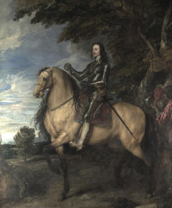 ʻCharles I on Horsebackʼ, Anthony van Dyck, oil on canvas, 61&times;96.5cm, 1637