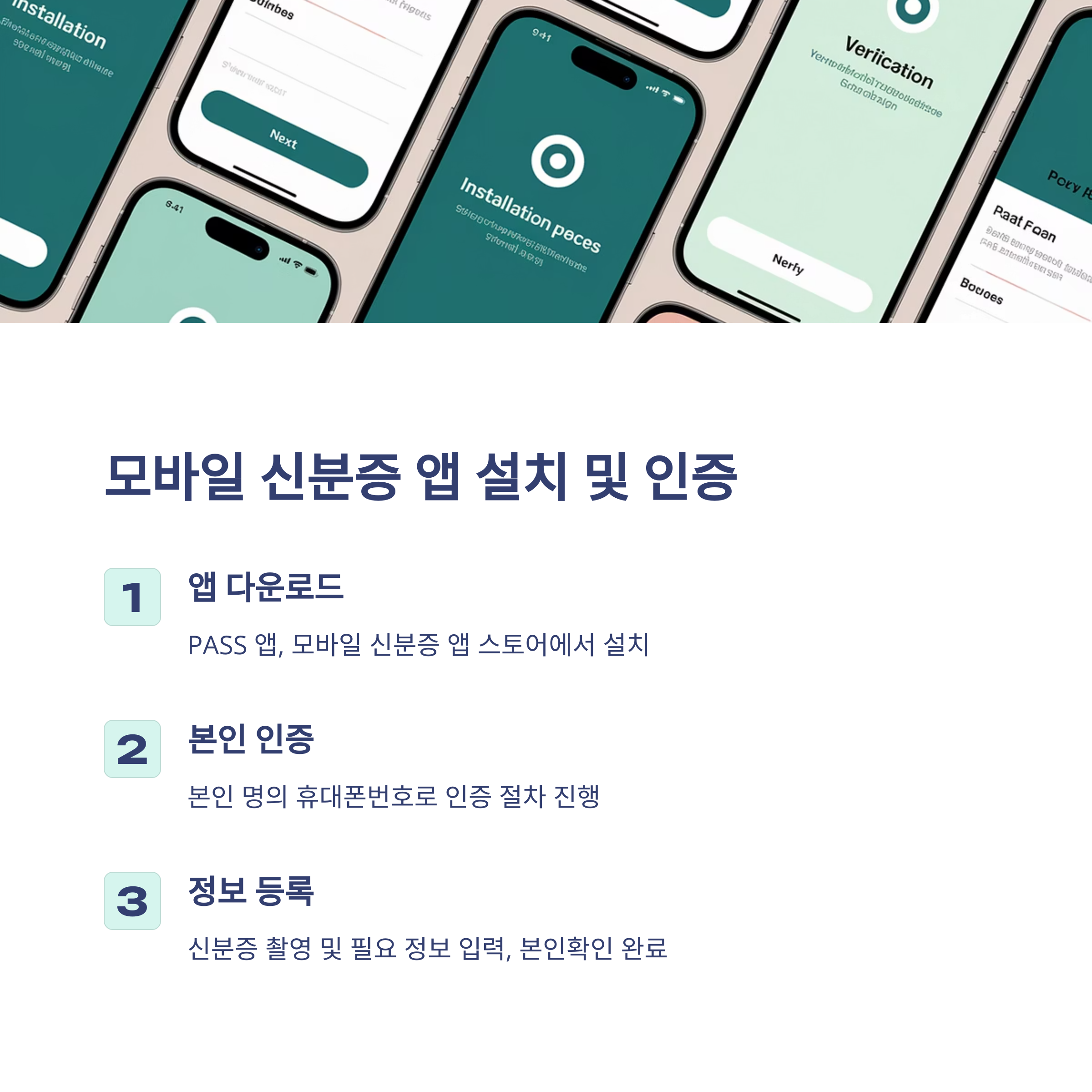 모바일 신분증 발급 가이드