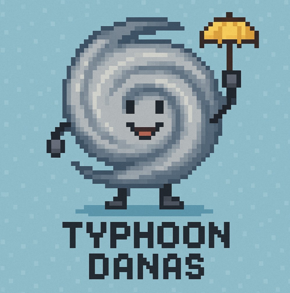 태풍의 이름 - 2025년 제4호 태풍 다나스