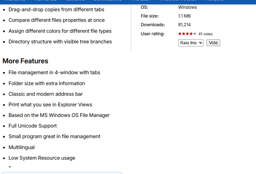 q-dir 다운로드 홈페이지 소개