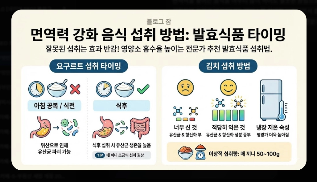 면역력 높이는 음식 베스트 10 [2026년판] 강화 식품 섭취법 및 생활 습관 총정리