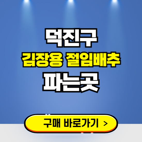 덕진구 절임배추 사전예약 구입하는곳 ❘ 김장배추 파는곳 가격보기