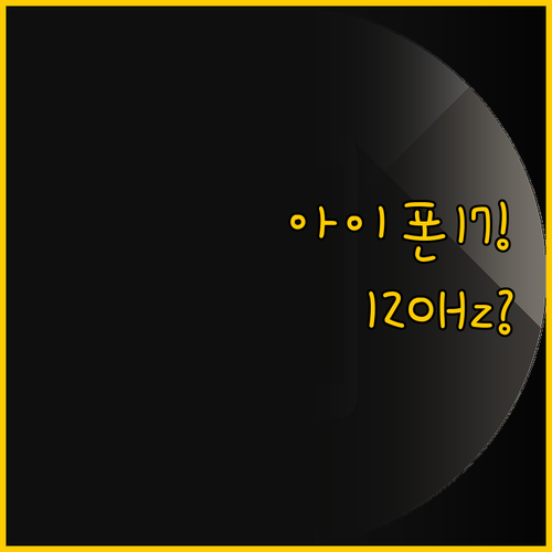 ์์ดํฐ 17์๋ 120Hz ํ๋ก๋ชจ์
์ด..