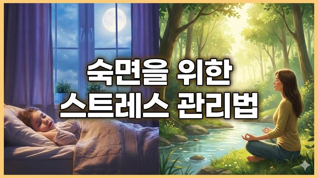 숙면을 위한 스트레스 관리법