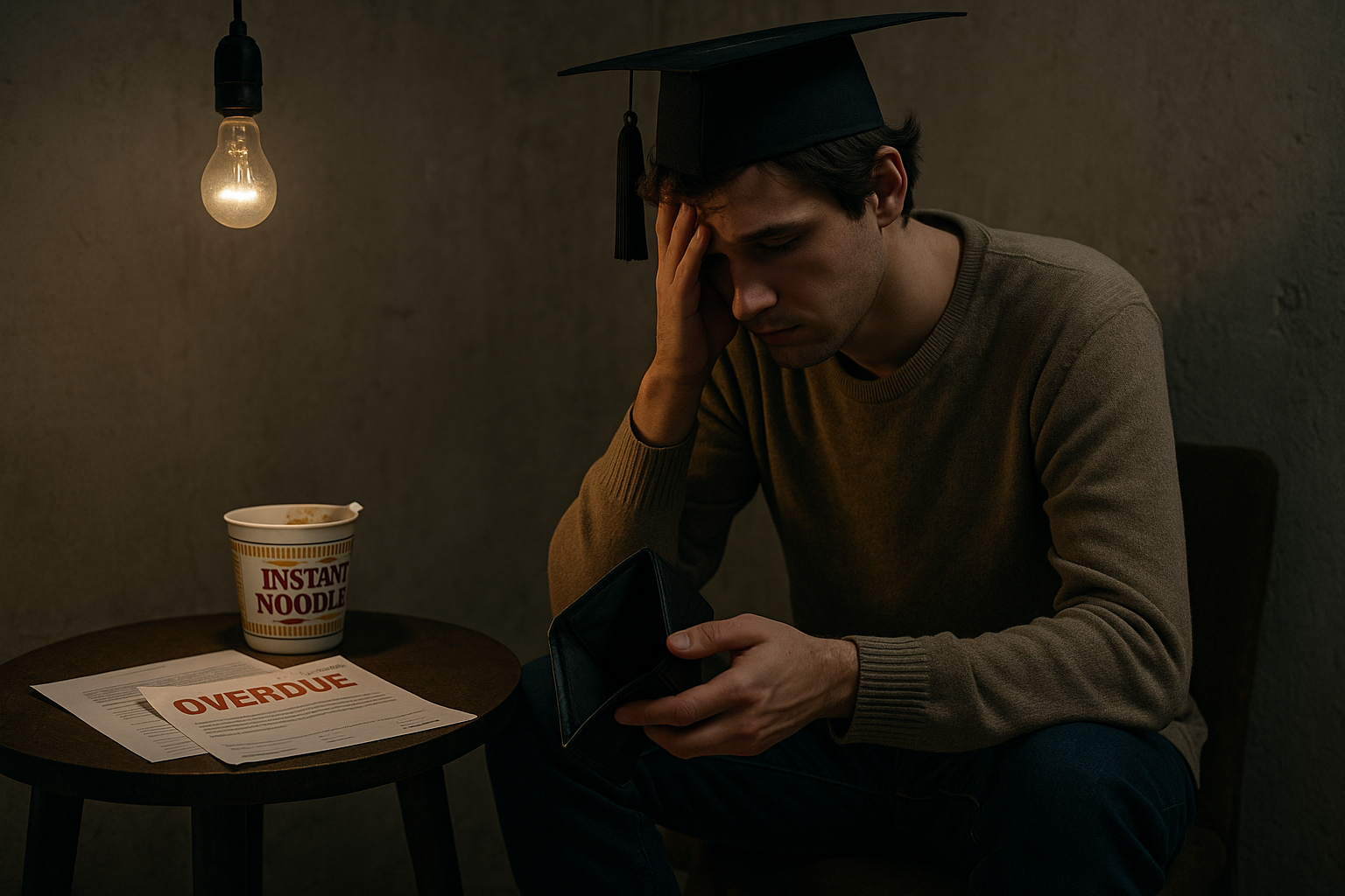 가난한 고학력자 이미지