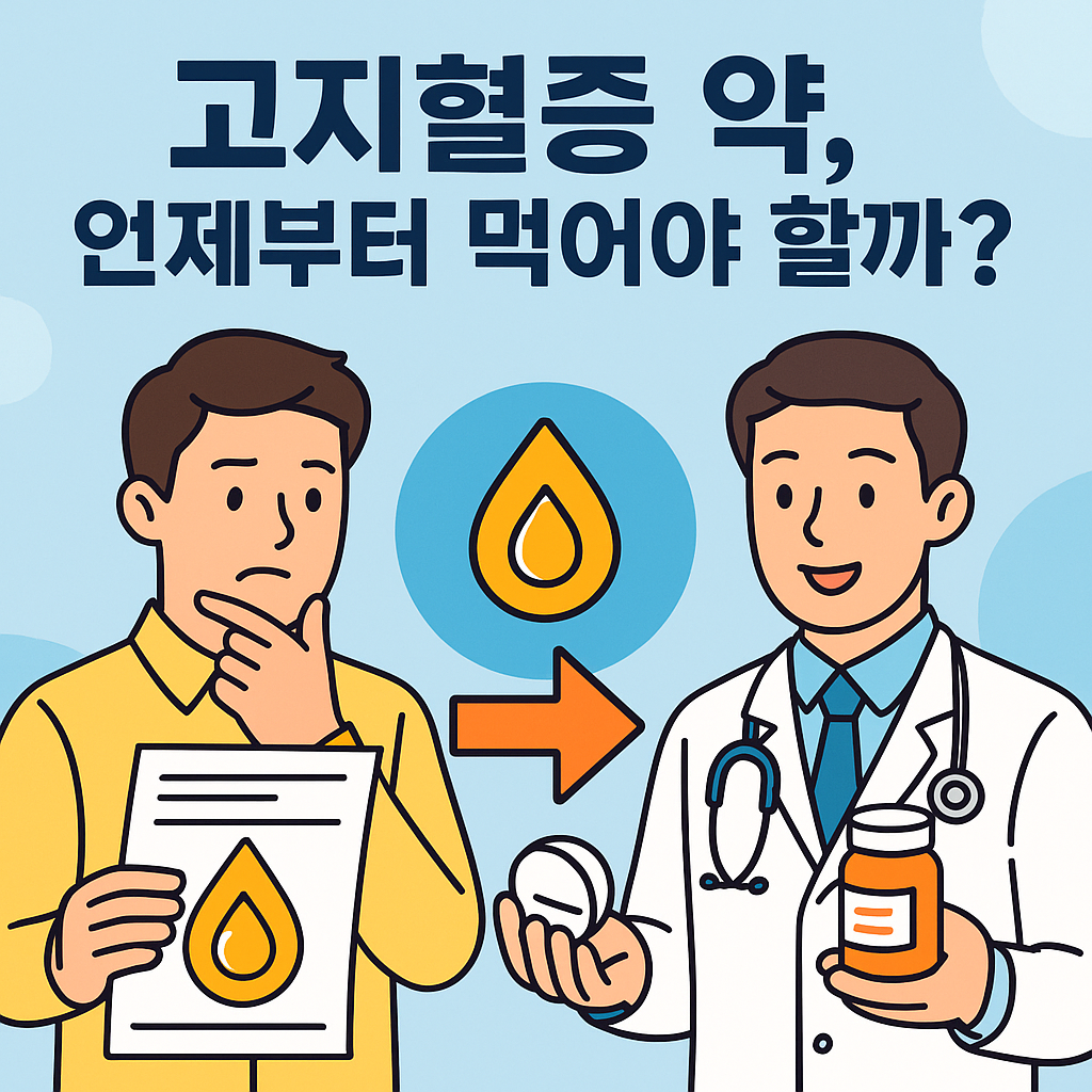 고지혈증 약, 언제부터 복용해야 할까?전문가가 알려주는 기준과 오해