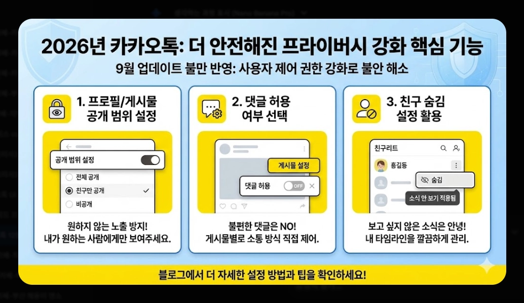 카카오톡 12월 업데이트 친구탭 복원