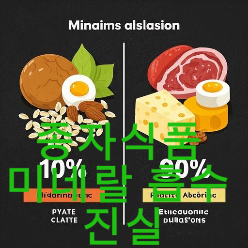 종자식품 미네랄 흡수 진실