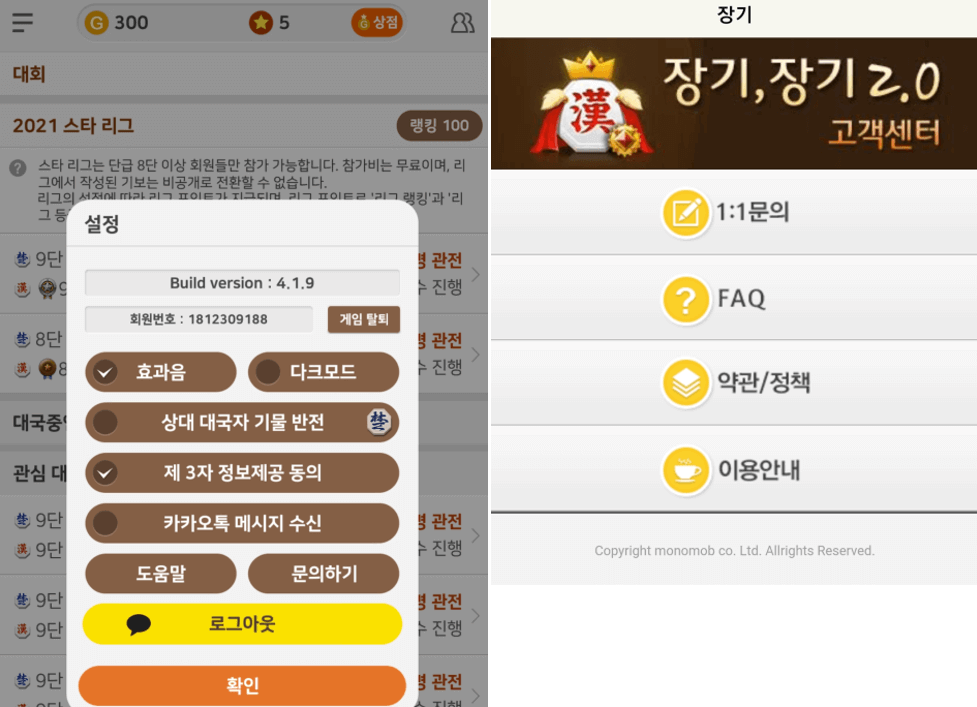 카카오장기 설치