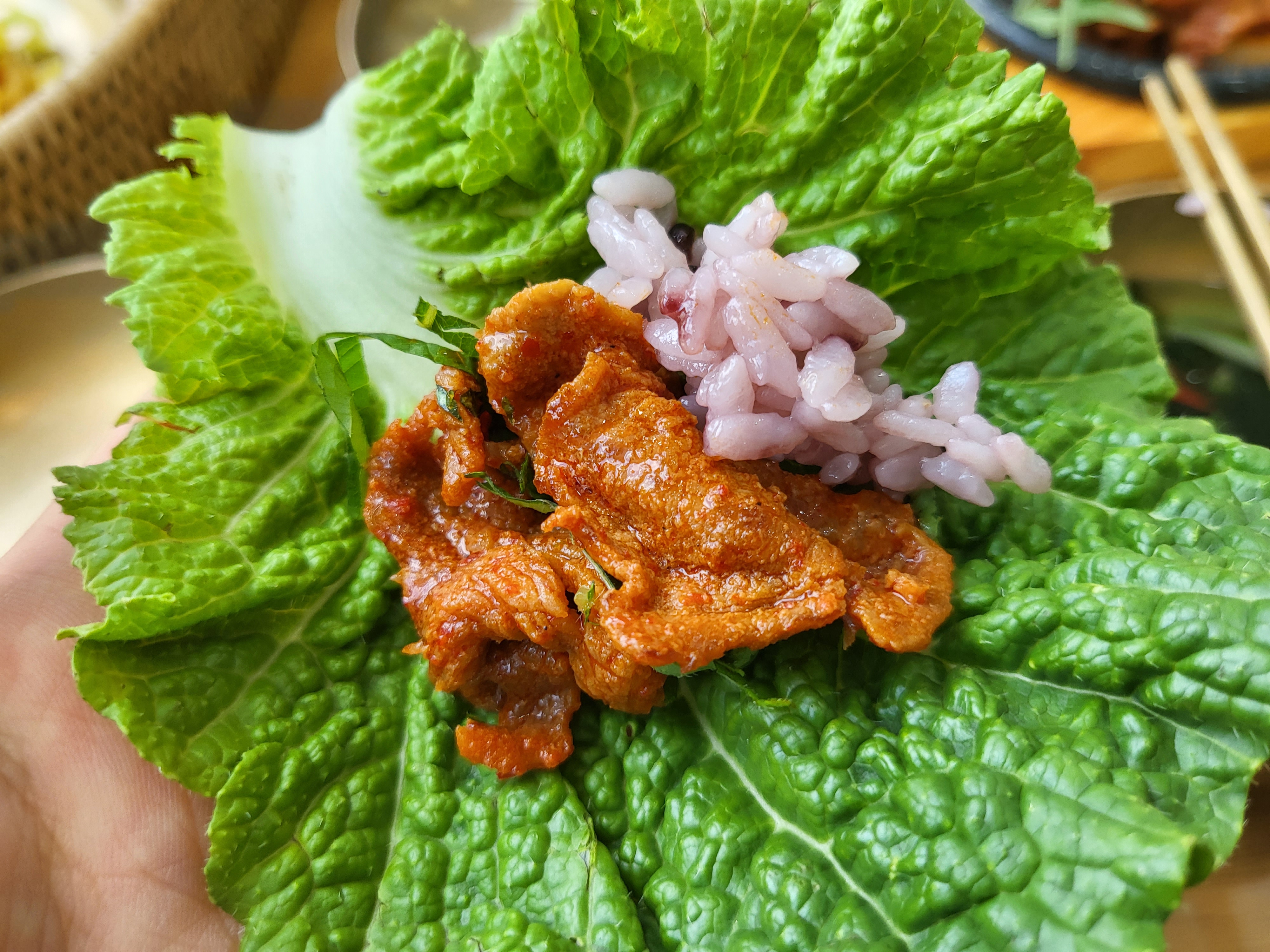 소쿠리밥상 - 상추쌈