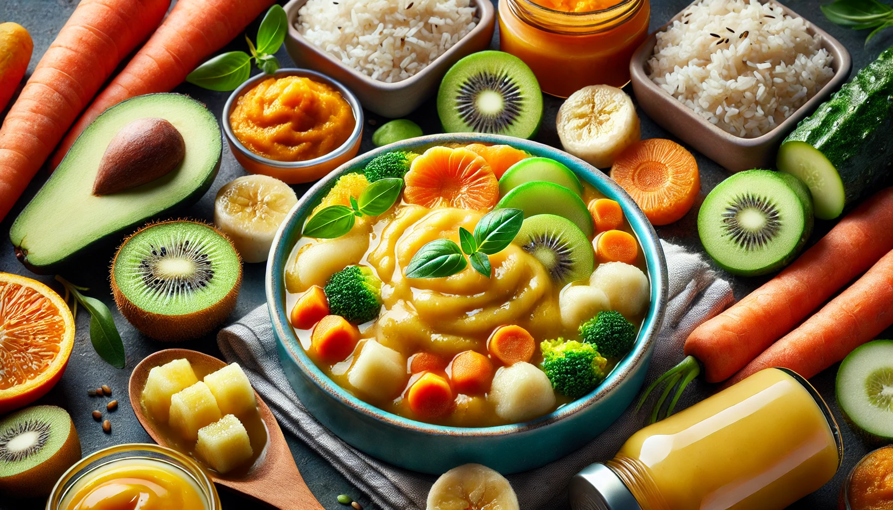 갓난아이 이유식 만들기