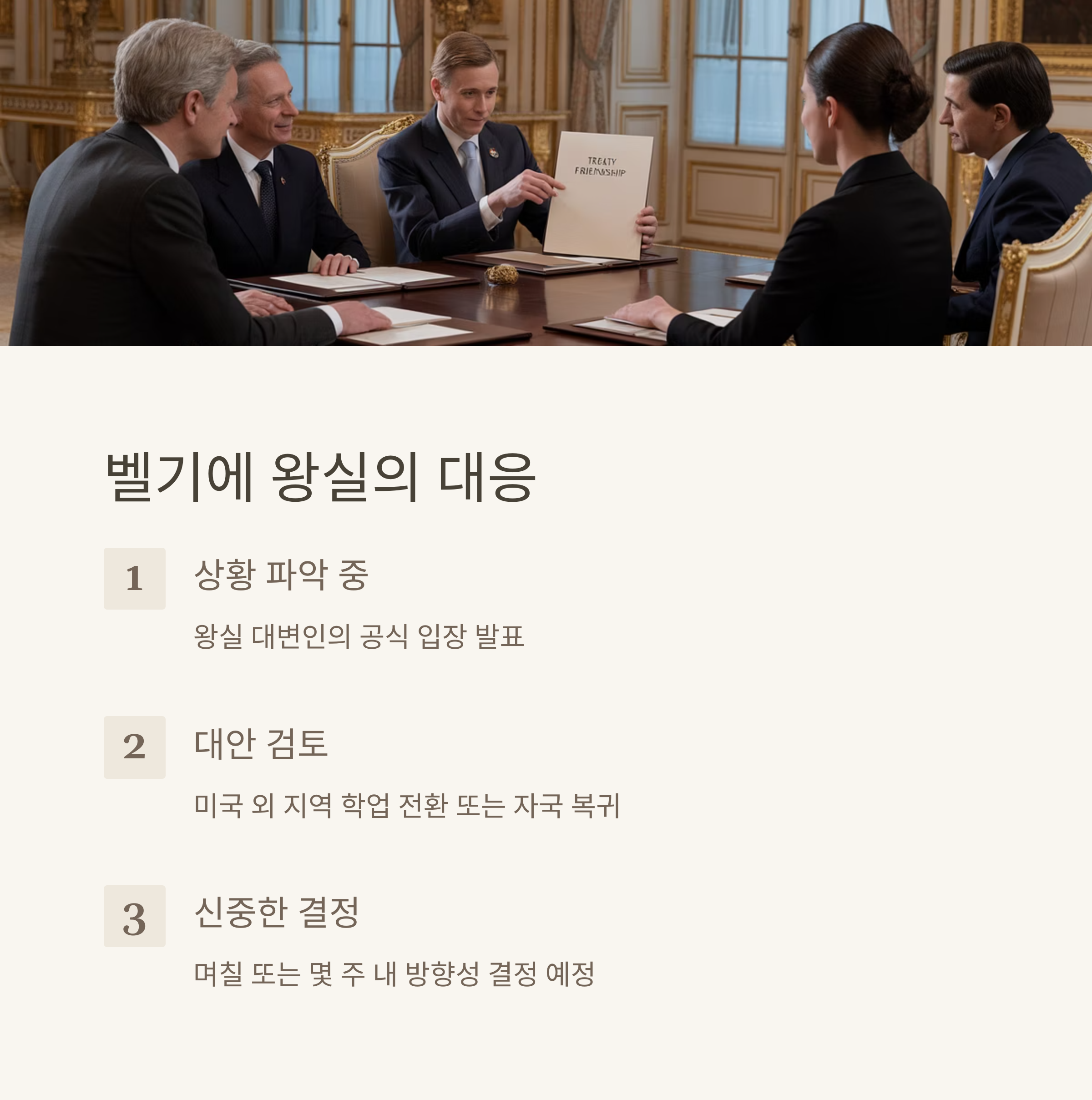 벨기에 공주 하버드 유학 논란