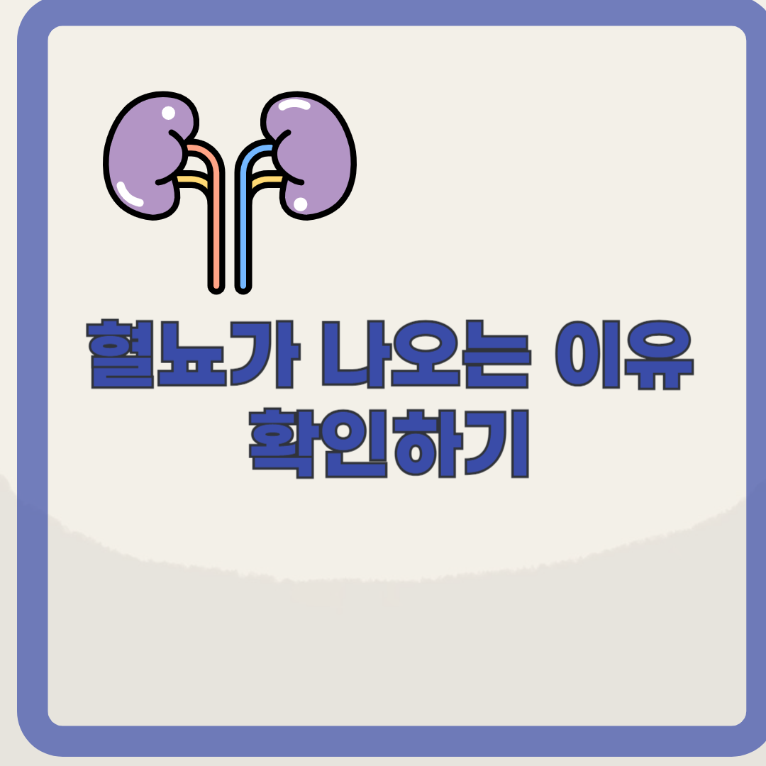 혈뇨가 나오는 이유, 소변에 피가 나오는 경우 대처법 확인하기