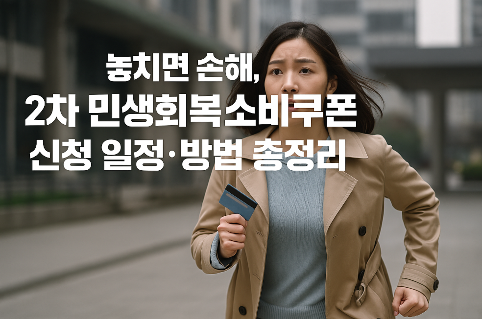 2차 민생회복소비쿠폰 신청 일정·방법 총정리