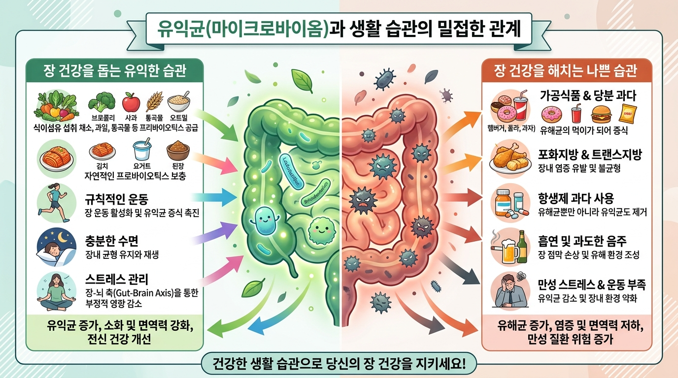 장 건강 생활습관 관리