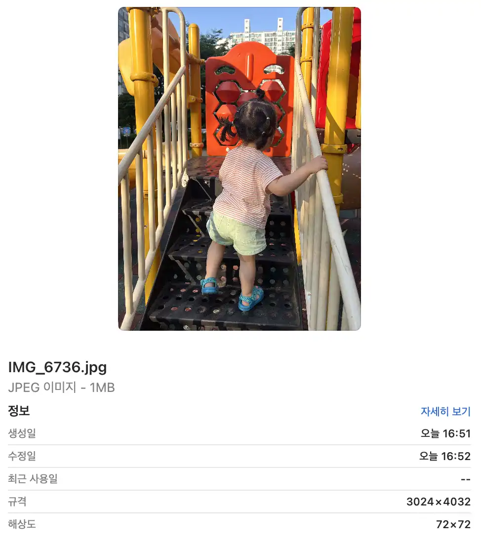  jpeg 파일 포맷 이미지 정보