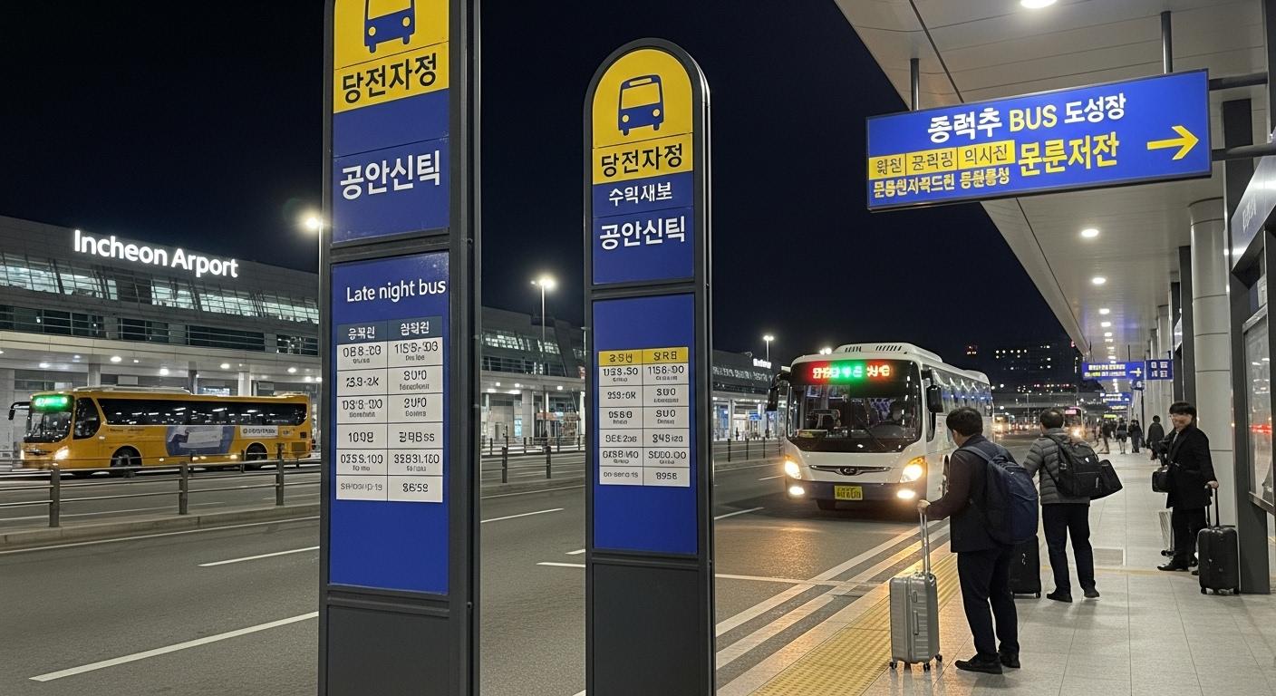 인천공항 심야버스 시간표