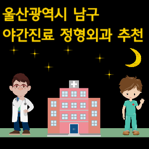 울산 남구 야간진료 정형외과 추천