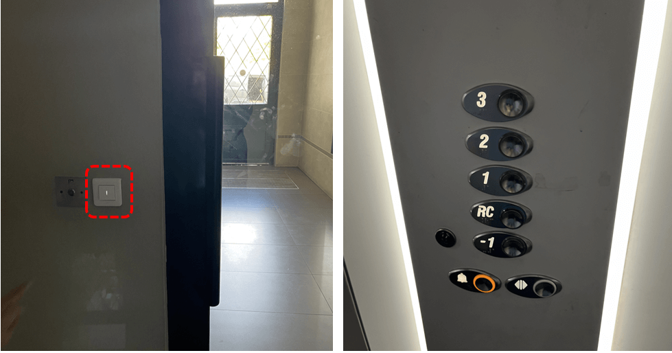 전등-스위치-및-엘리베이터