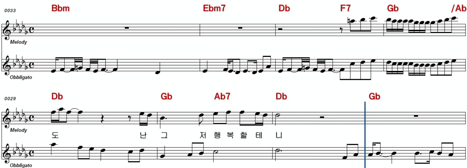 장윤정 초혼 악보