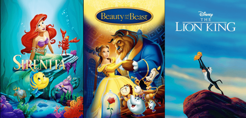 디즈니 르네상스 시대의 귀환 미녀와 야수, 라이온 킹, 인어공주