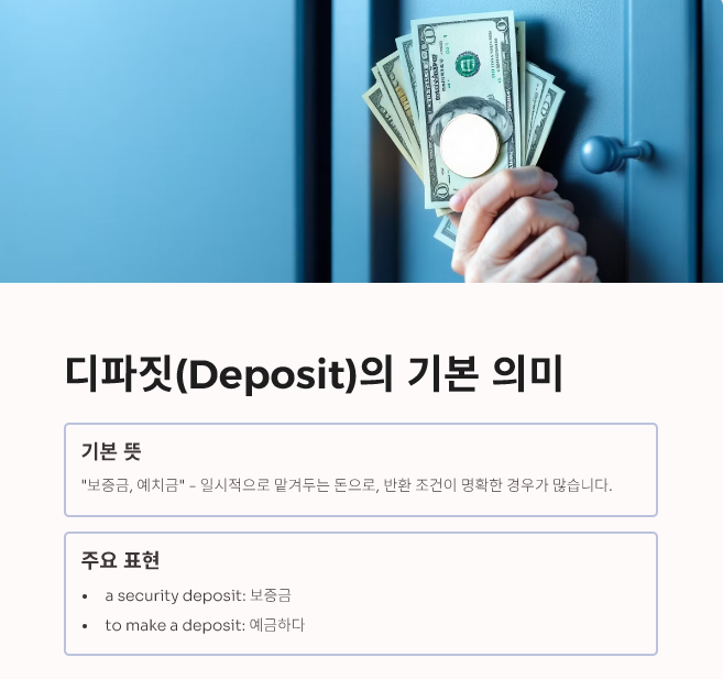 디파짓의미