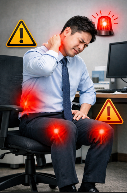 사무직 필수 건강정보, 오래 앉아 있으면 생기는 질병 총정리