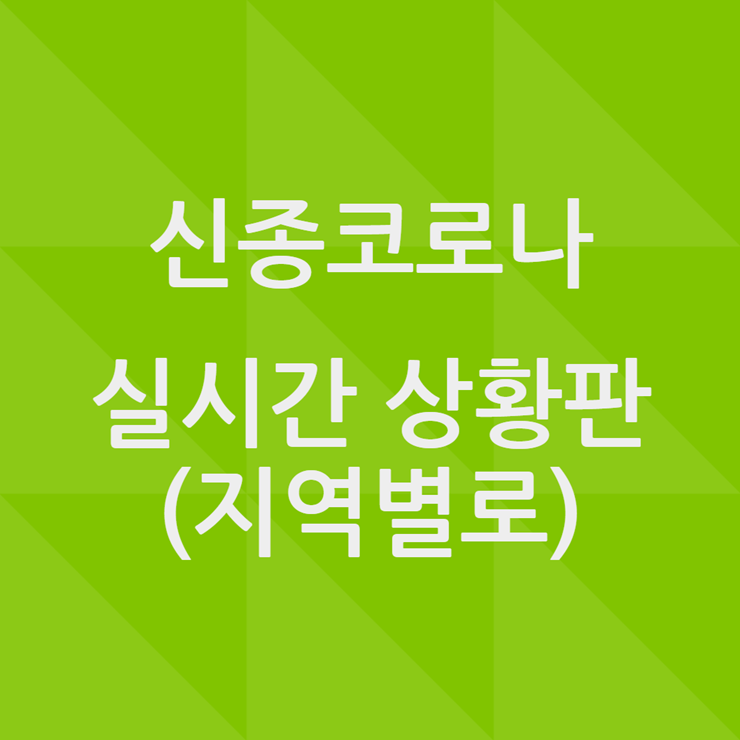 신종코로나 실시간 상환판