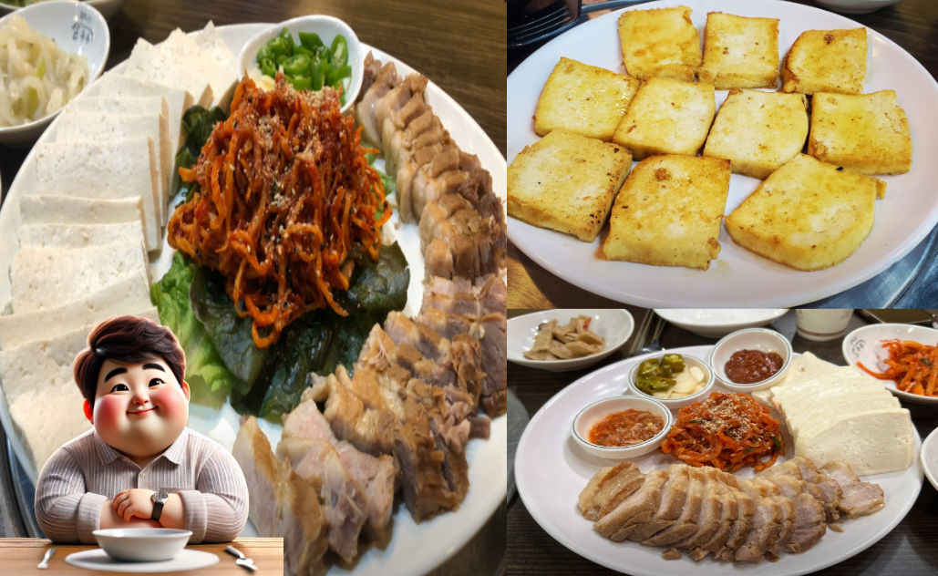 두부수육과-두부구이