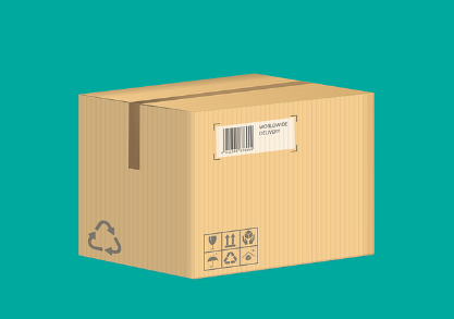 쿠팡플레이 쿠팡와우 무료체험 혜택 중 하나인 오늘 도착 보장을 의미하는 택배박스 사진