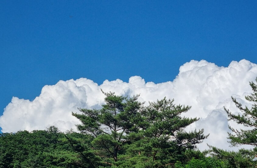 하늘위의-뭉게구름