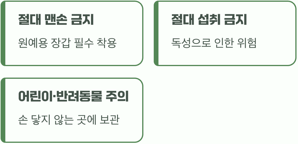 가장 중요한 약속, '독' 바로 알기